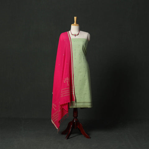 Jacquard cotton 2pc unstitched dress material