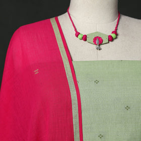 Jacquard cotton 2pc unstitched dress material