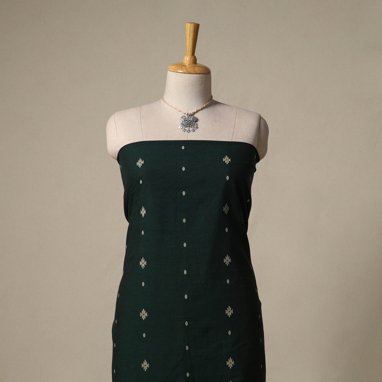 Jacquard cotton 2pc unstitched dress material