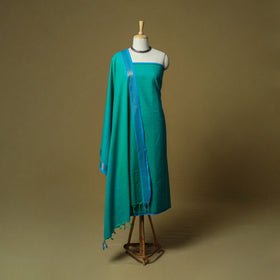 Jacquard cotton 3pc unstitched dress material 09