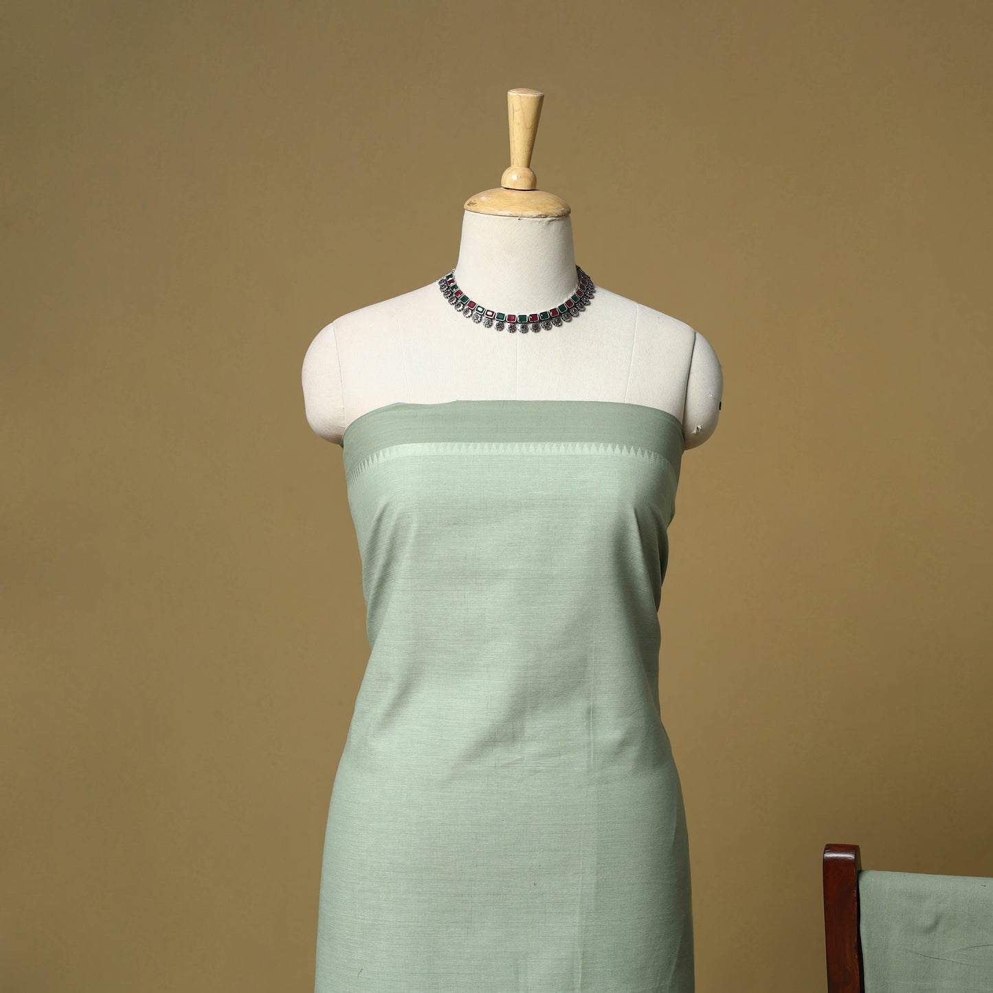 Jacquard cotton 3pc unstitched dress material 106