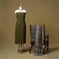 Jacquard cotton 3pc unstitched dress material 148
