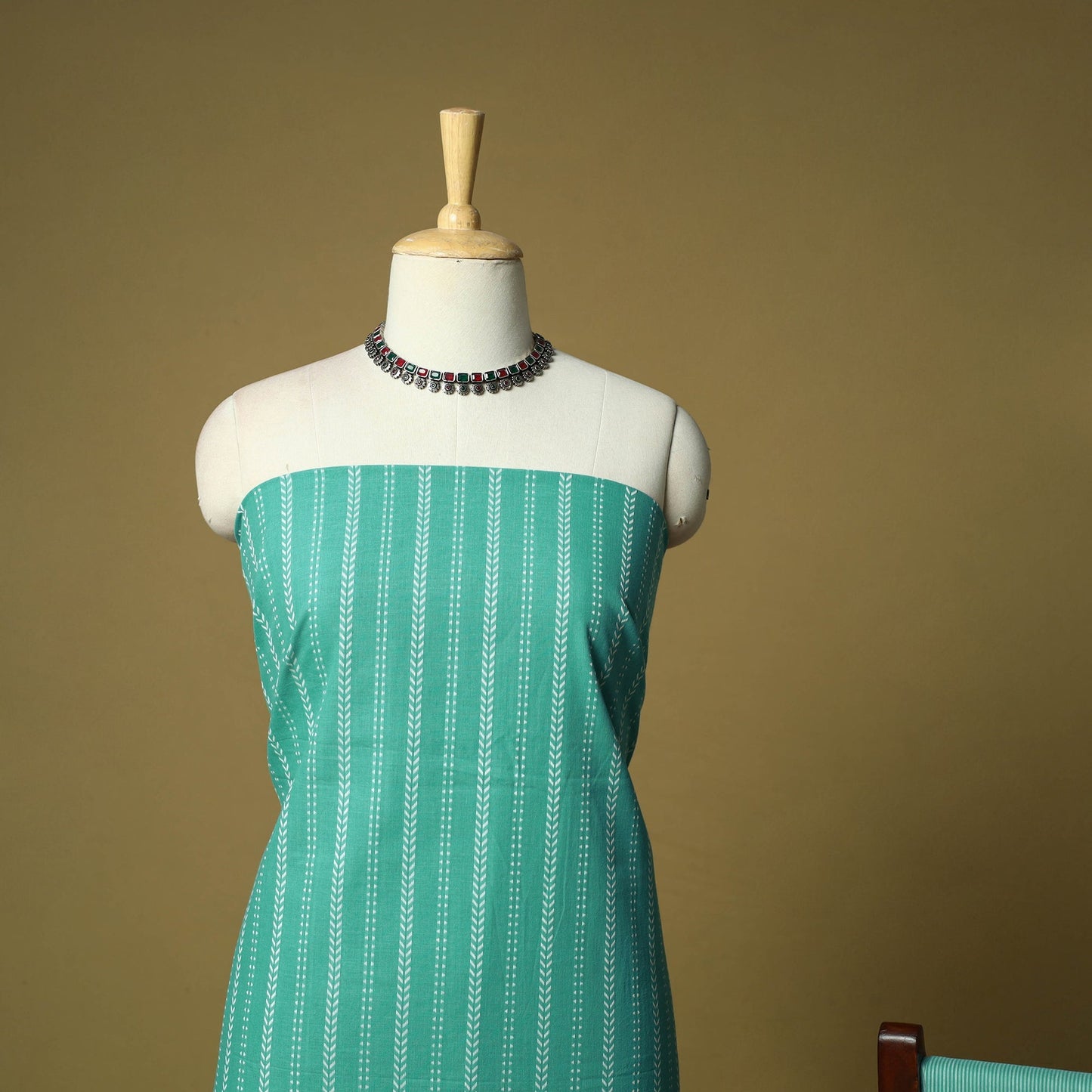 Jacquard cotton 3pc unstitched dress material 38
