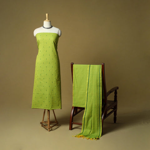 Jacquard cotton 3pc unstitched dress material 39