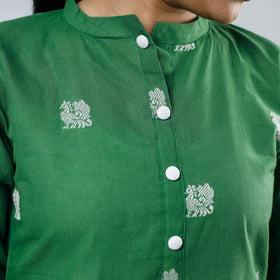 Buy Jacquard Cotton Long Kurta for Women
