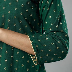 Buy Jacquard Cotton Long Kurta for Women