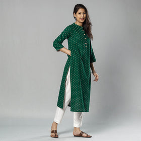 Buy Jacquard Cotton Long Kurta for Women