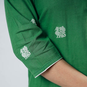 Buy Jacquard Cotton Long Kurta for Women