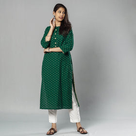 Buy Jacquard Cotton Long Kurta for Women