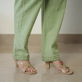  Green Jacquard Cotton Co-Ord Set Online at iTokri.com