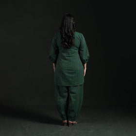 Jacquard cotton co-ord set for women 08 - handcrafted