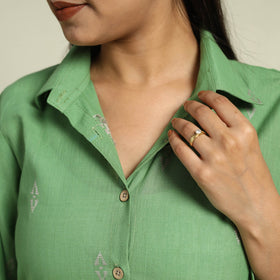 Buy Jacquard Cotton Top & Pyjama Night Suit Set