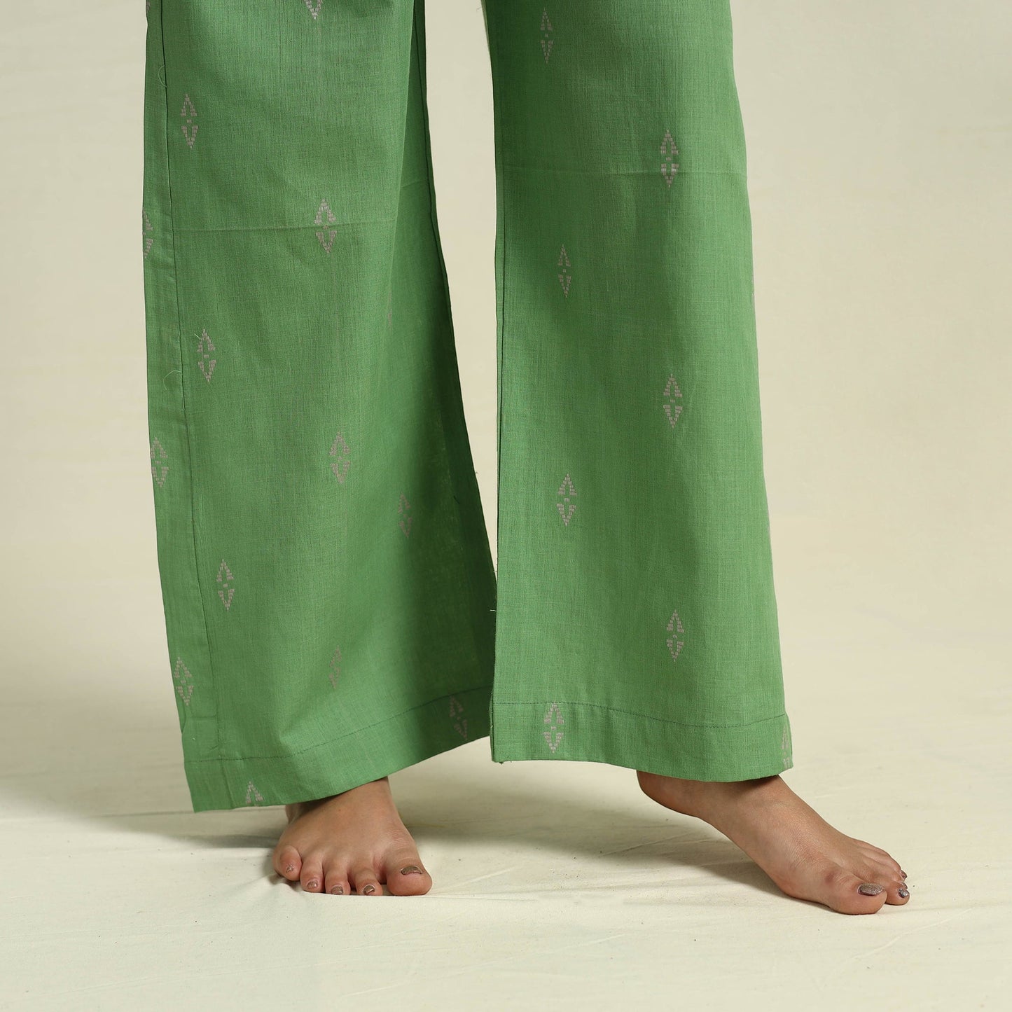 Buy Jacquard Cotton Top & Pyjama Night Suit Set