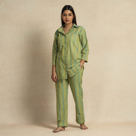  Jacquard Cotton Top & Pyjama Night Suit Set 