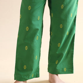 Buy Jacquard Cotton Top & Pyjama Night Suit Set Online at iTokri.com