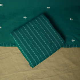 Jacquard embroidered cotton 3pc unstitched dress material