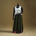 Jacquard patchwork 24 kali cotton long skirt 03