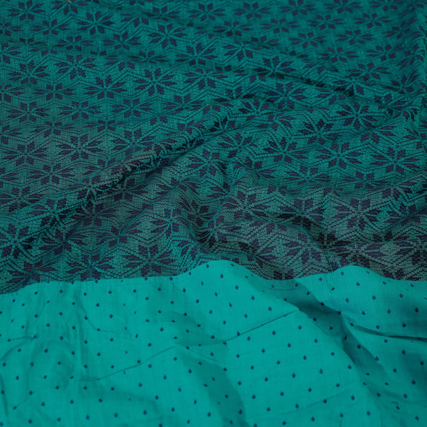  Jacquard Patchwork Cotton Double Bed Cover with Pillow Covers 