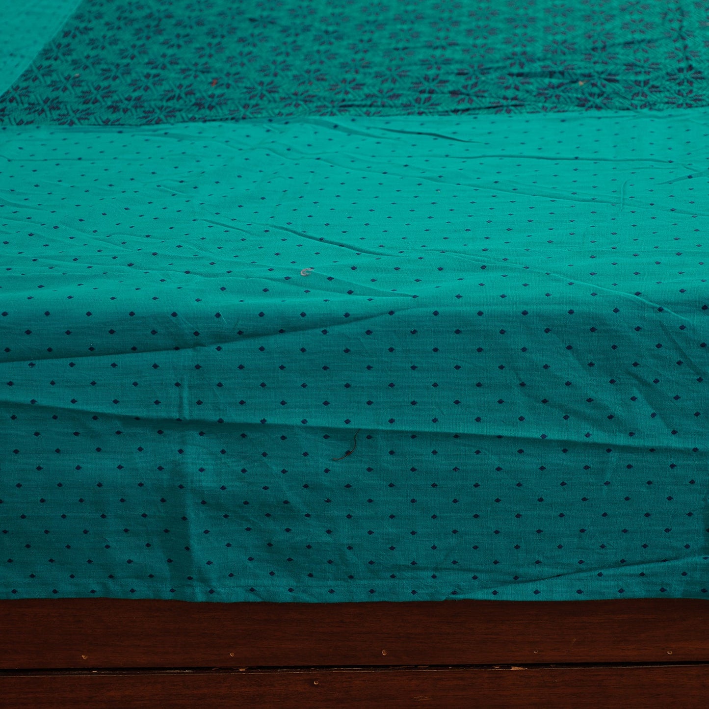  Jacquard Patchwork Cotton Double Bed Cover with Pillow Covers 