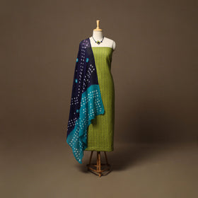 Jacquard weave cotton 2pc unstitched dress material