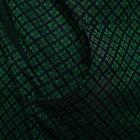 Green - jacquard weave cotton apron with pocket 03