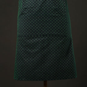 Green - jacquard weave cotton apron with pocket 03