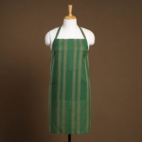 Green - Jacquard Weave Cotton Apron with Pocket 17