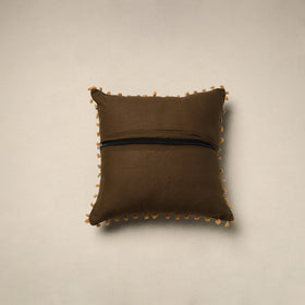 Jacquard weave cotton cushion cover 05 - handcrafted