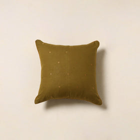 Green - jacquard weave cotton cushion cover 82 - handcrafted