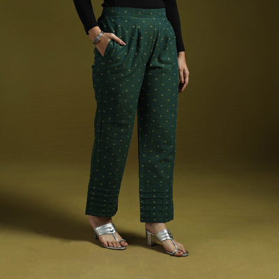 Jacquard weave cotton elasticated pant 17 - handcrafted