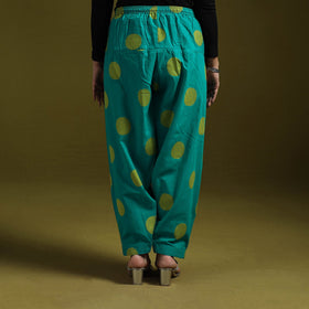 Jacquard weave cotton elasticated salwar 08 - handcrafted