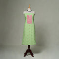 Jacquard weave cotton patchwork unstitched kurta material