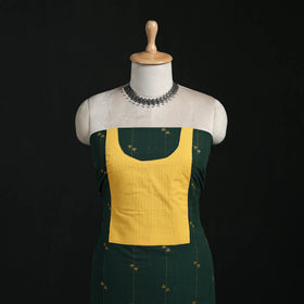Jacquard weave cotton patchwork unstitched kurta material