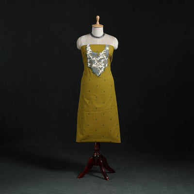 Jacquard weave cotton patchwork unstitched kurta material