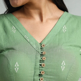 Buy Jacquard Weave Cotton Stitched Blouse 