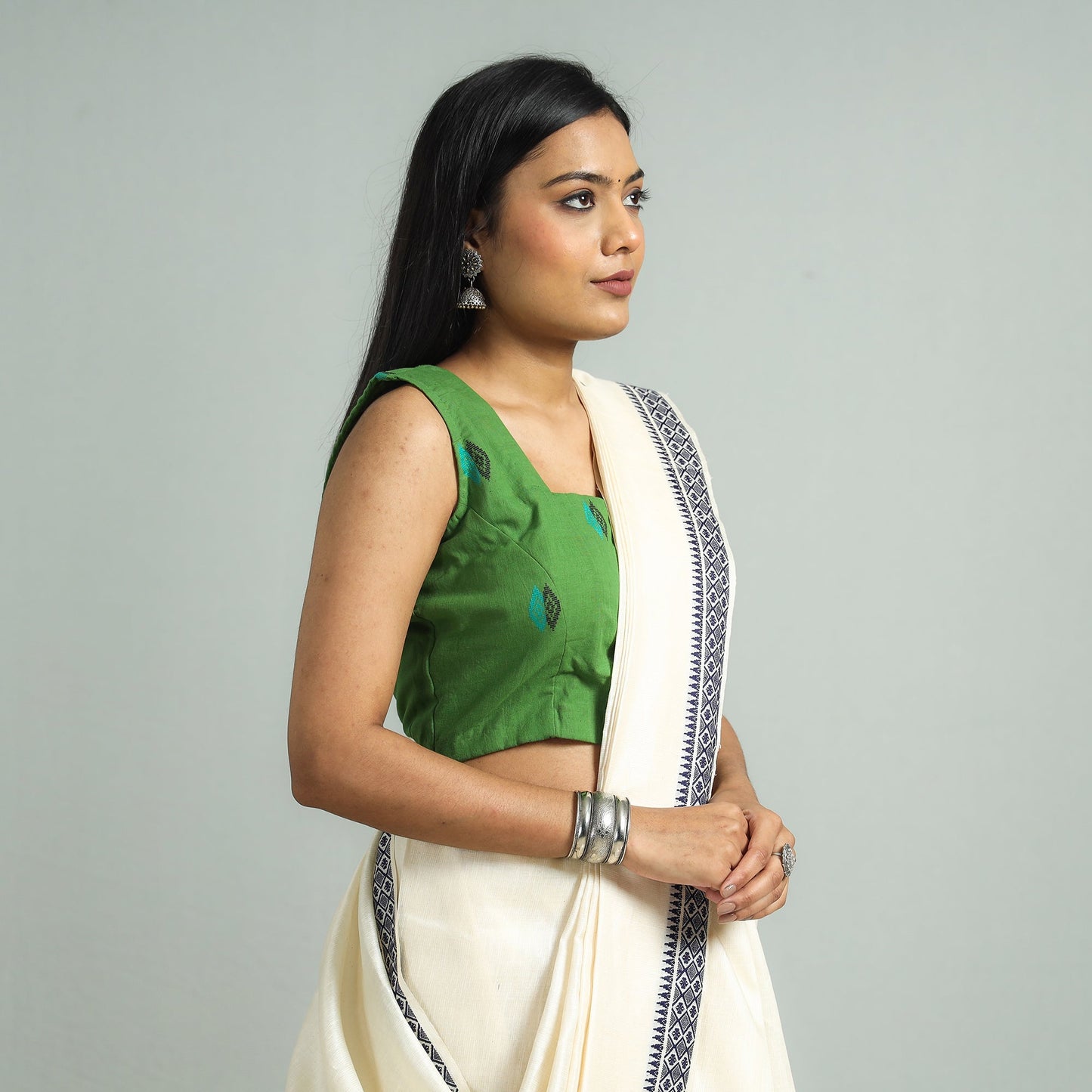 Jacquard Stitched Blouse
