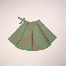 Jacquard weave cotton wrap around skirt 04 - handcrafted