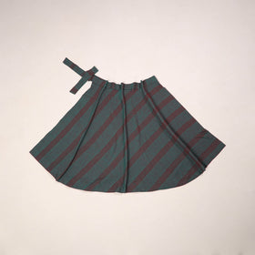 Jacquard weave cotton wrap around skirt 06 - handcrafted