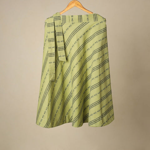Jacquard weave cotton wrap around skirt 07 - handcrafted