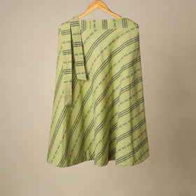 Jacquard weave cotton wrap around skirt 07 - handcrafted