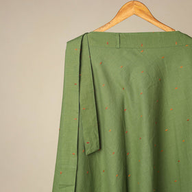 Blue - jacquard weave cotton wrap around skirt 09