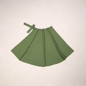 Blue - jacquard weave cotton wrap around skirt 09