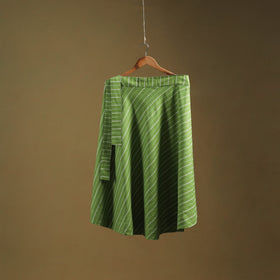 Jacquard weave cotton wrap around skirt 10 - handcrafted