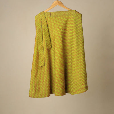 Jacquard weave cotton wrap around skirt 10 - handcrafted
