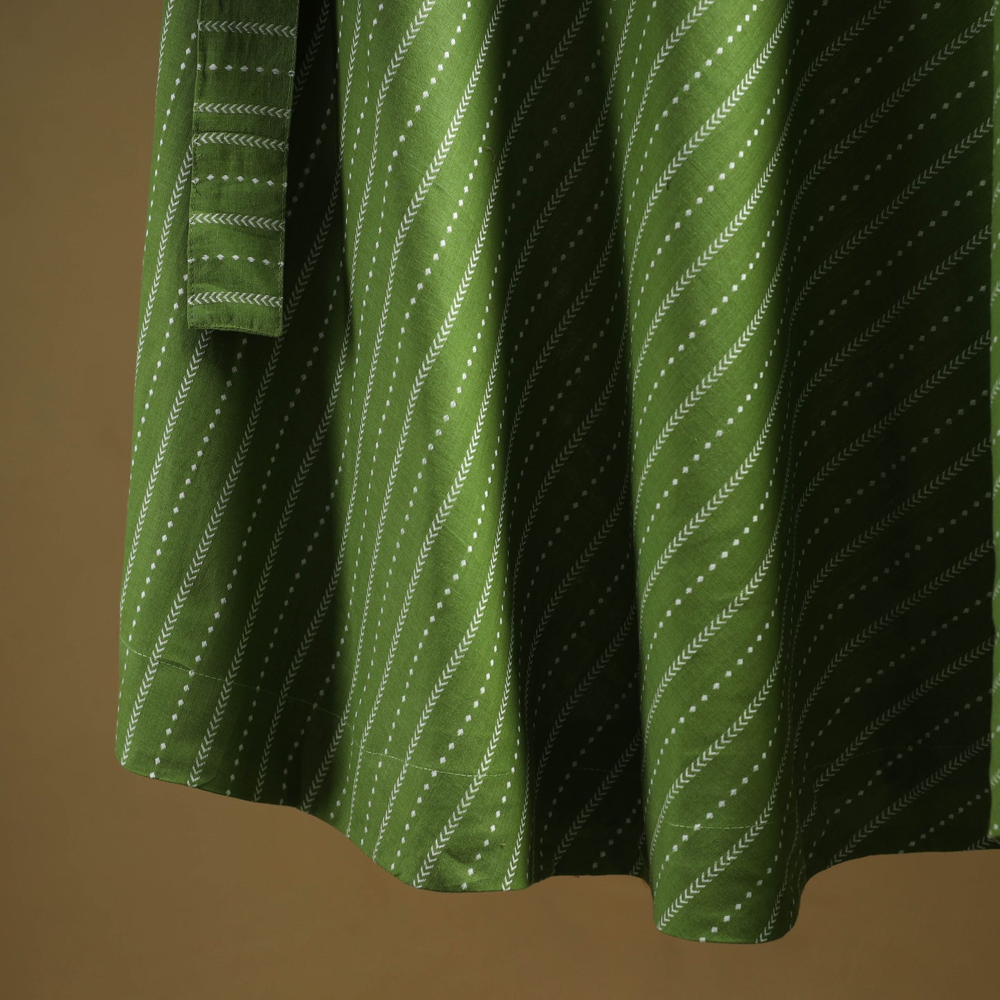 Jacquard weave cotton wrap around skirt 10 - handcrafted