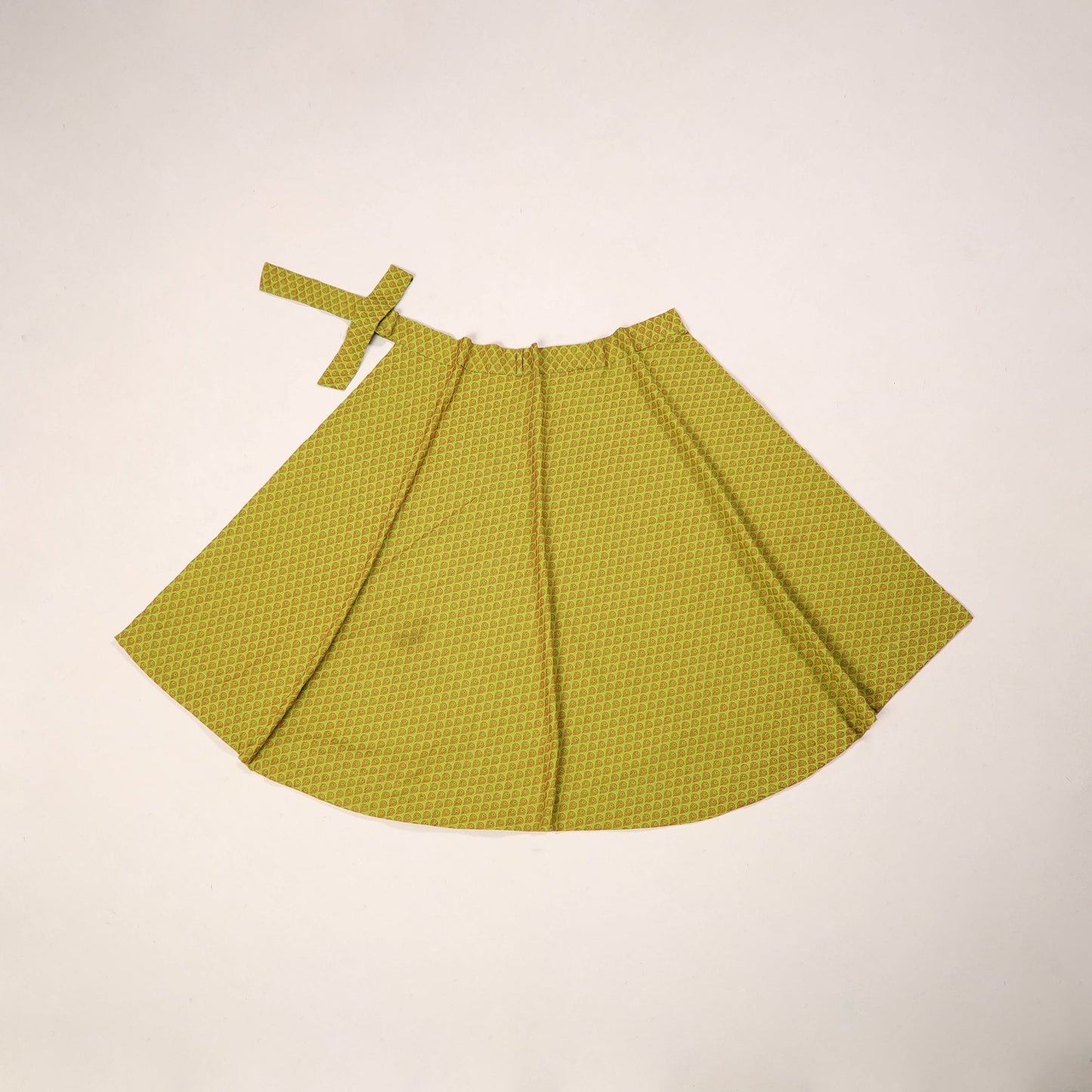 Jacquard weave cotton wrap around skirt 10 - handcrafted