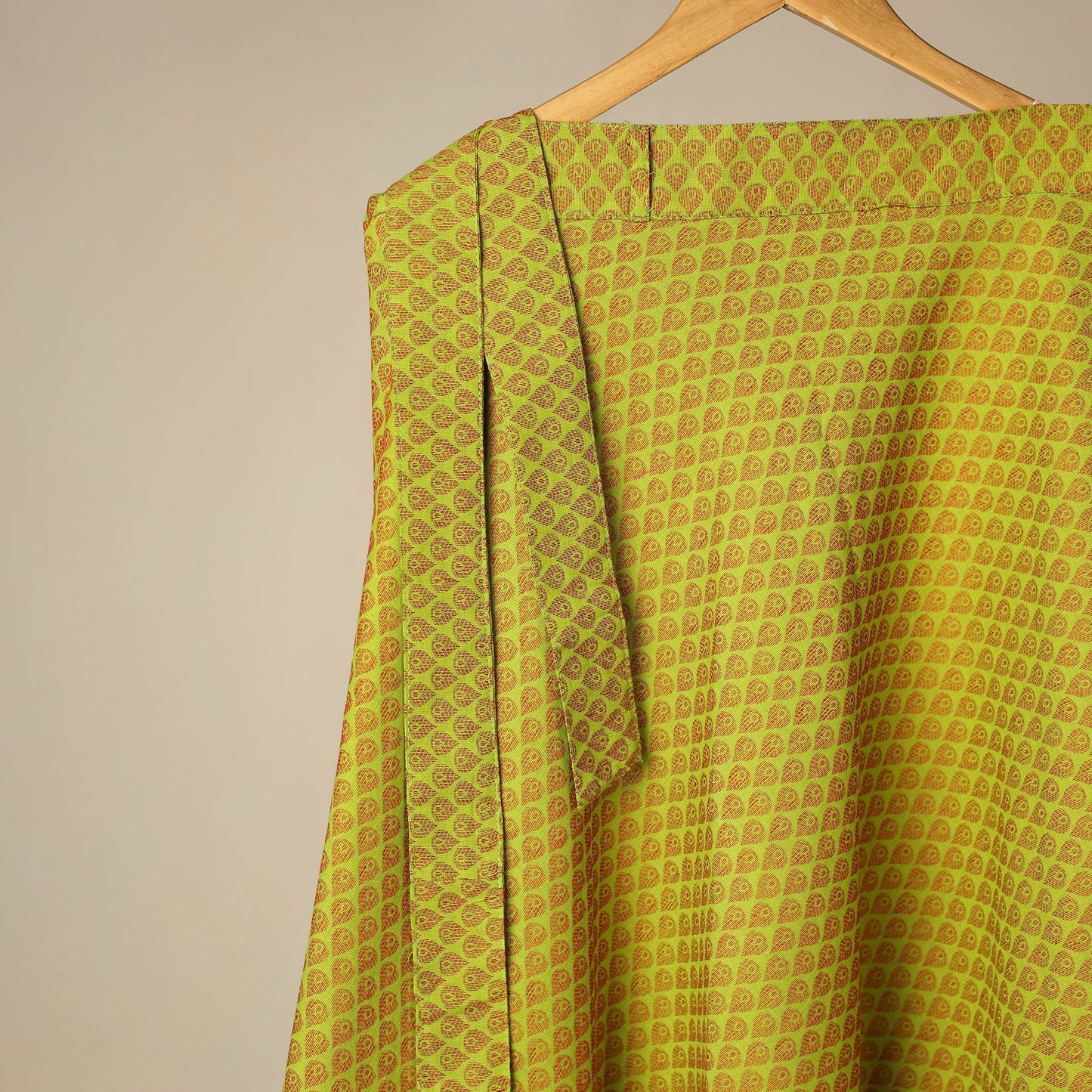 Jacquard weave cotton wrap around skirt 10 - handcrafted