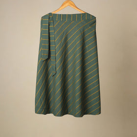 Jacquard weave cotton wrap around skirt 14 - handcrafted