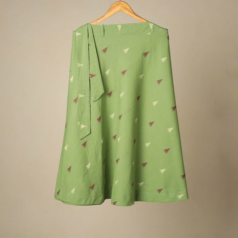 Jacquard weave cotton wrap around skirt 18 - handcrafted