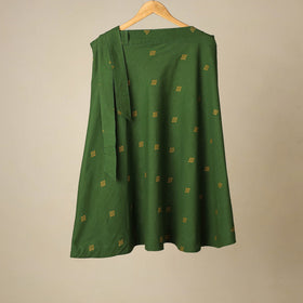 Jacquard weave cotton wrap around skirt 19 - handcrafted